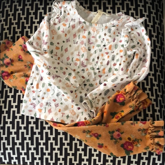 Fall Harvest Leaves and Blooms outfit